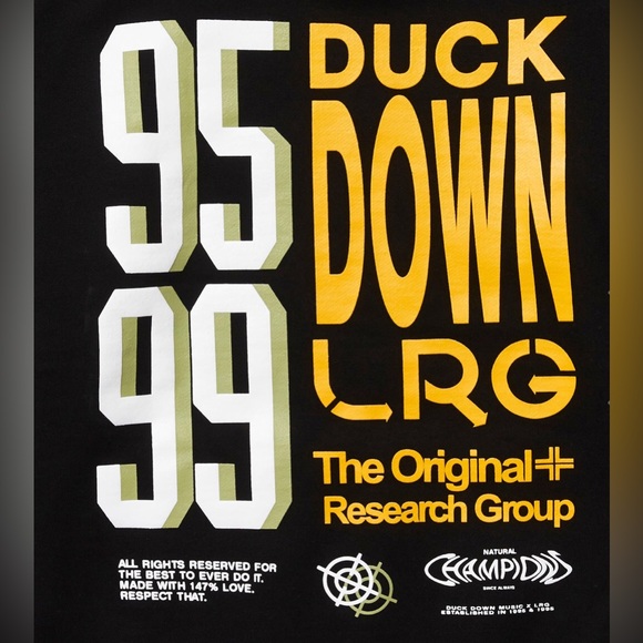 New // L-R-G X DUCK DOWN NATURAL CHAMPIONS HOODIE MEDIUM - Picture 4 of 4